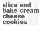 Slice And Bake Cream Cheese Cookies