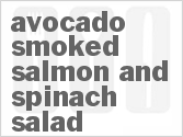 recipe for avocado smoked salmon and spinach salad