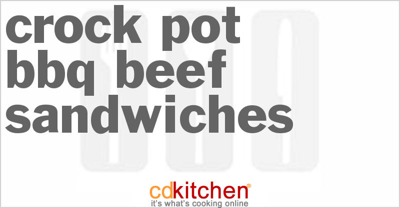 BBQ Beef Sandwiches - CDKitchen.com