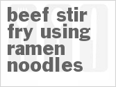 recipe for beef stir-fry using ramen noodles