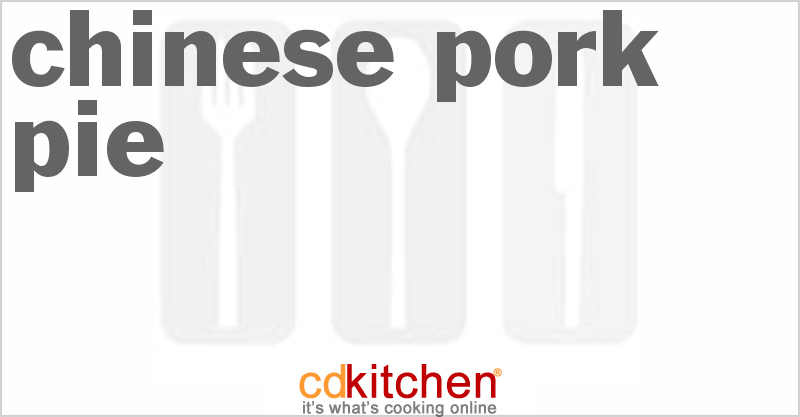 Chinese Pork Pie - CDKitchen.com