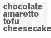 recipe for chocolate amaretto tofu cheesecake