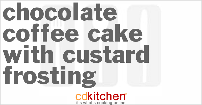 Chocolate Coffee Cake With Custard Frosting - CDKitchen.com