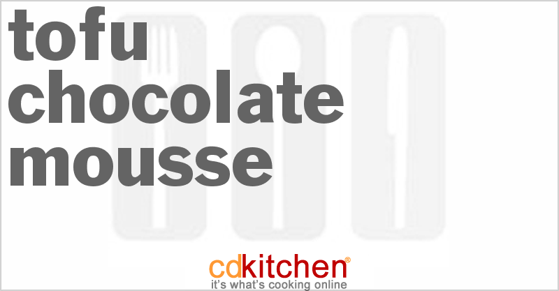 Tofu Chocolate Mousse - CDKitchen.com