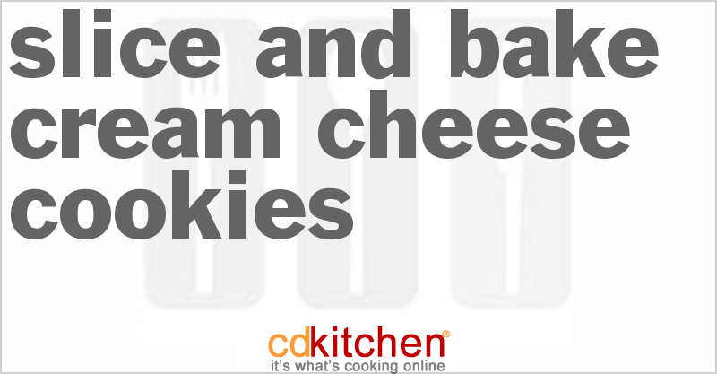 Slice And Bake Cream Cheese Cookies - CDKitchen.com