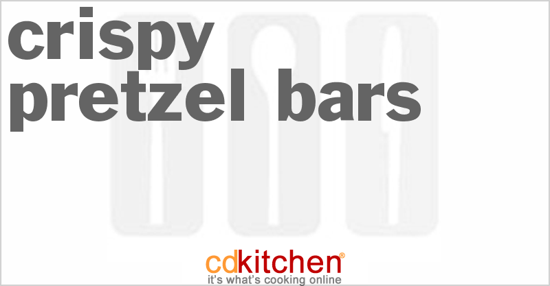 Crispy Pretzel Bars - CDKitchen.com
