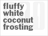 recipe for fluffy white coconut frosting