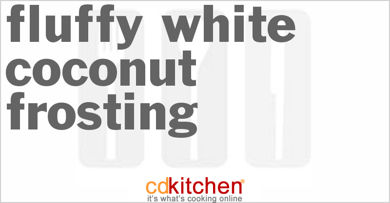 Fluffy White Coconut Frosting - CDKitchen.com