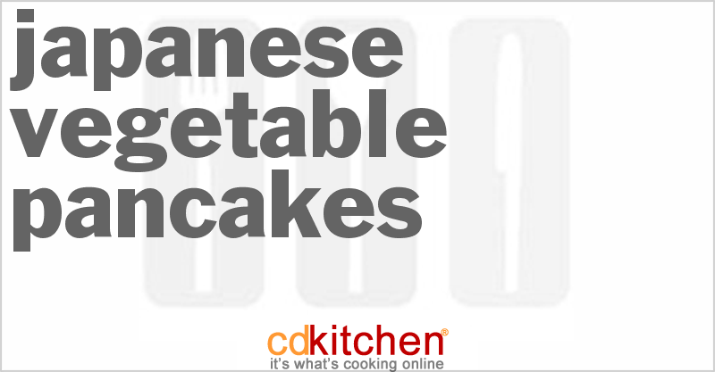 Japanese Vegetable Pancakes - CDKitchen.com