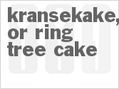 recipe for kransekake, or ring tree cake