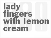 recipe for lady fingers with lemon cream