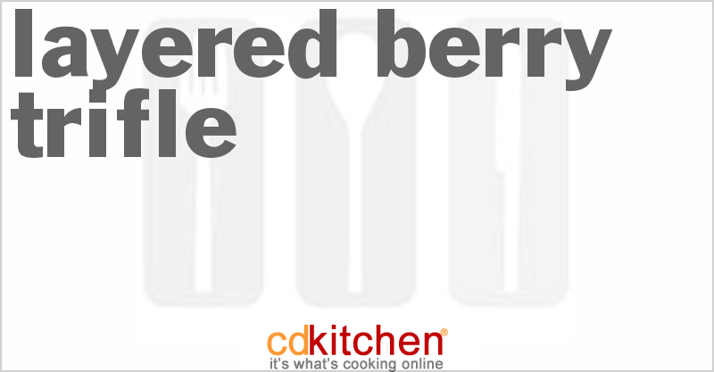 Layered Berry Trifle - CDKitchen.com