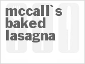 recipe for mccall's baked lasagna