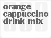 recipe for orange cappuccino drink mix
