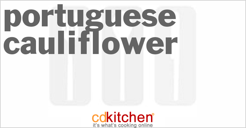 Portuguese Cauliflower - CDKitchen.com