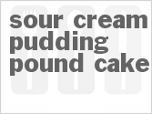 recipe for sour cream pudding pound cake