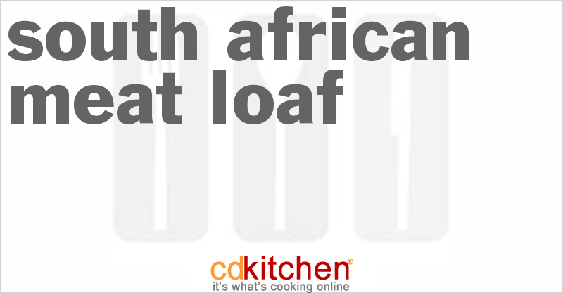 South African Meat Loaf - CDKitchen.com