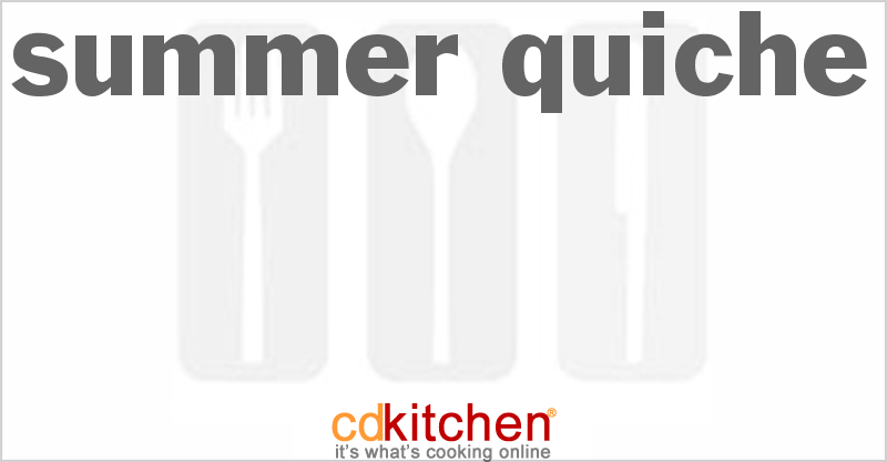 Summer Quiche - CDKitchen.com