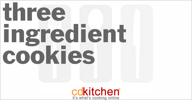 Three Ingredient Cookies - CDKitchen.com