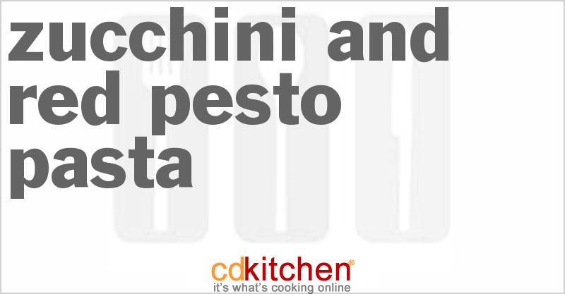 Zucchini And Red Pesto Pasta - CDKitchen.com