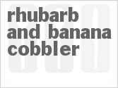 Rhubarb And Banana Cobbler