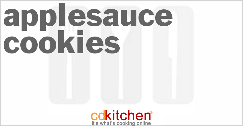Applesauce Cookies - CDKitchen.com