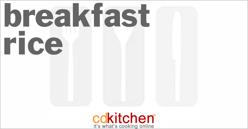 Breakfast Rice - CDKitchen.com