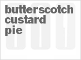 recipe for butterscotch custard pie
