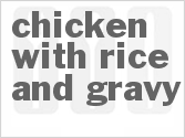 recipe for chicken with rice and gravy
