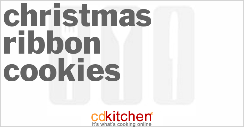 Christmas Ribbon Cookies - CDKitchen.com