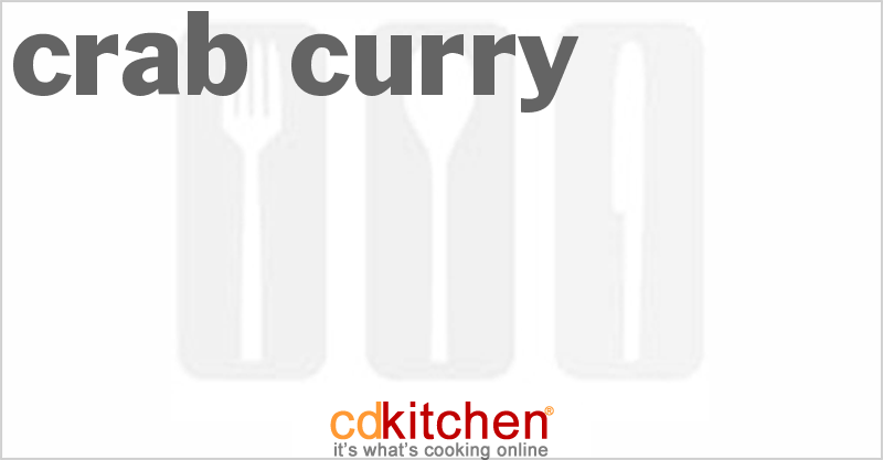 Crab Curry - CDKitchen.com