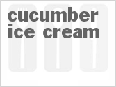 recipe for cucumber ice cream