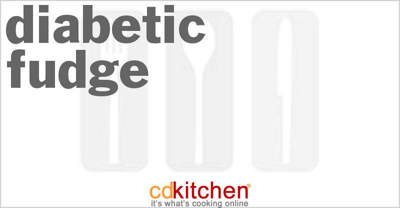 Diabetic Fudge - CDKitchen.com