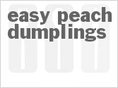 recipe for easy peach dumplings