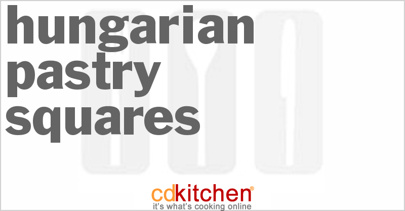 Hungarian Pastry Squares - CDKitchen.com
