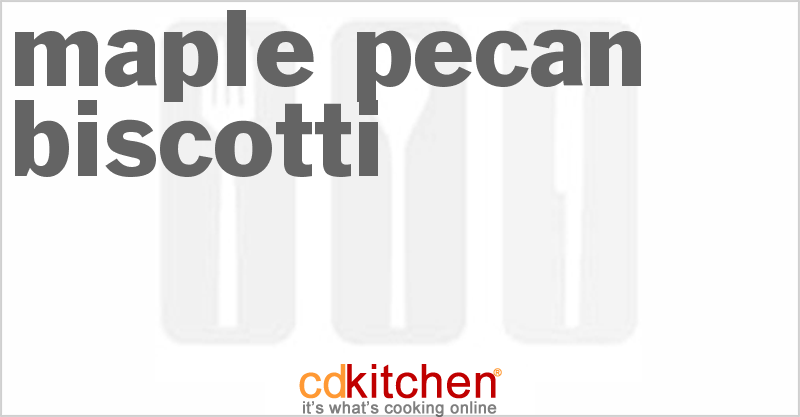 Maple-Pecan Biscotti - CDKitchen.com