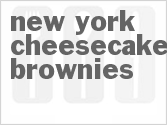 recipe for new york cheesecake brownies