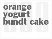recipe for orange yogurt bundt cake