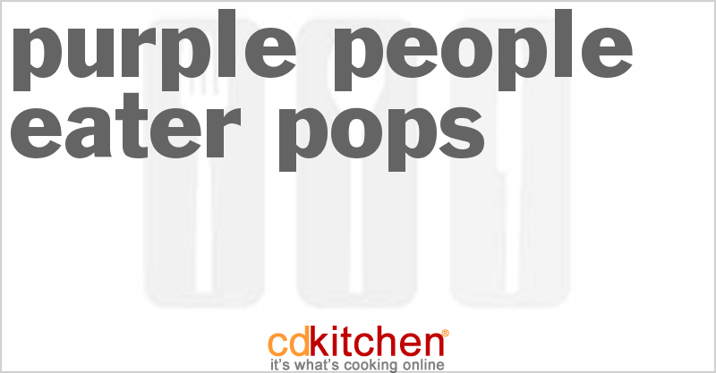 Purple People Eater Pops - CDKitchen.com