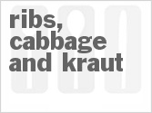 recipe for slow cooker ribs, cabbage and kraut