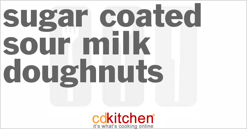 Sugar-Coated Sour Milk Doughnuts - CDKitchen.com