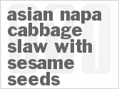 recipe for asian napa cabbage slaw with sesame seeds