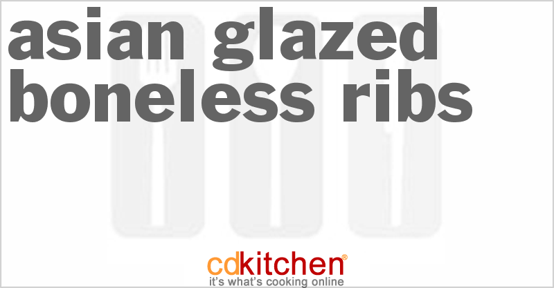Asian Glazed Boneless Ribs - CDKitchen.com