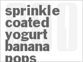recipe for sprinkle coated yogurt banana pops