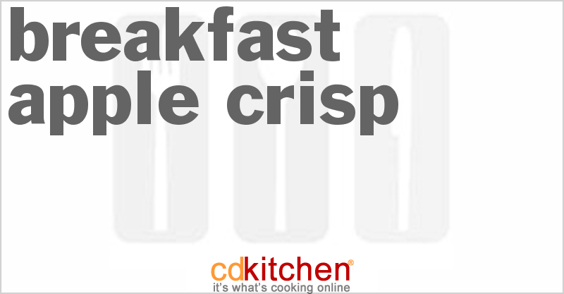 Breakfast Apple Crisp - CDKitchen.com