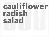 recipe for cauliflower radish salad