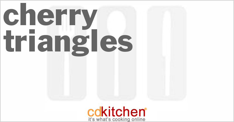 Cherry Triangles - CDKitchen.com