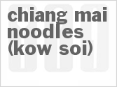 recipe for chiang mai noodles (kow soi)