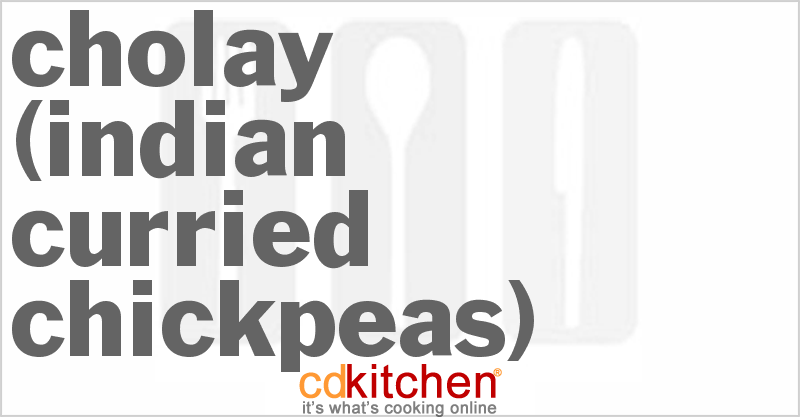 Cholay (Indian Curried Chickpeas) - CDKitchen.com