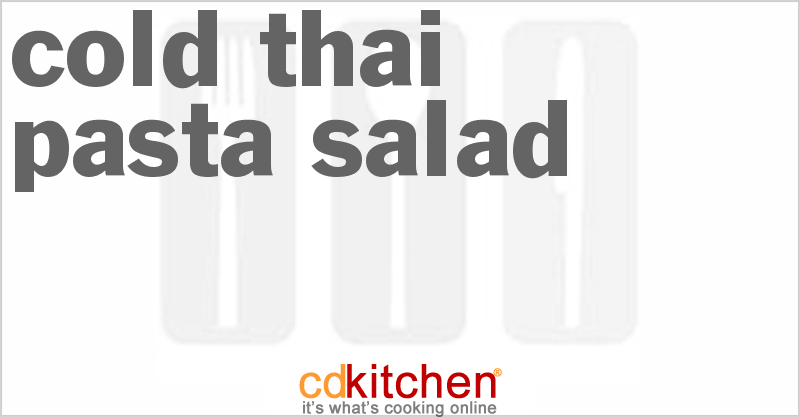 Cold Thai Pasta Salad - CDKitchen.com